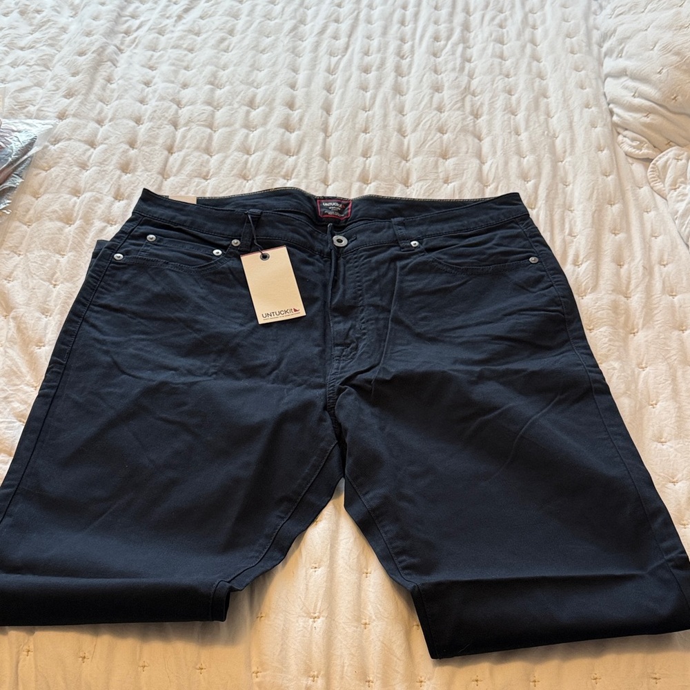 UNTUCKit Navy 5-Pocket Chino Pants
